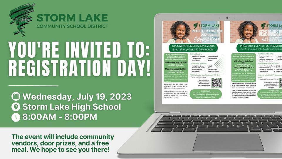 You're Invited! Registration Day