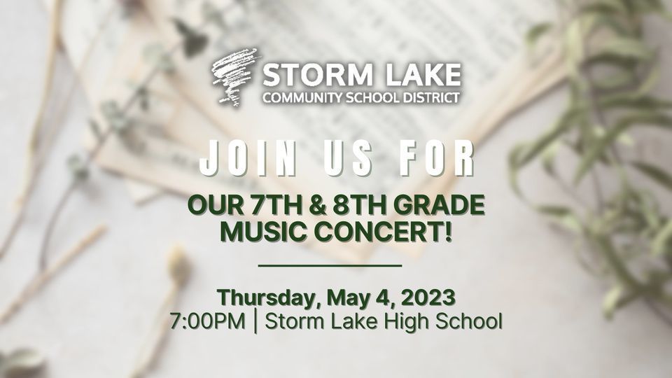 7th & 8th Grade Music Concert!