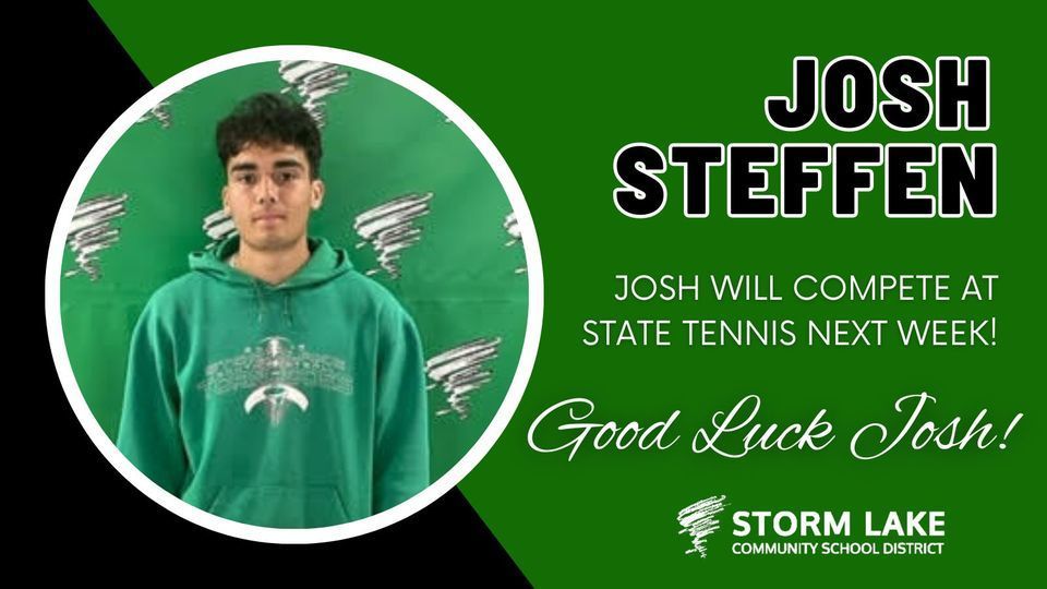 BEST OF LUCK AT STATE TENNIS